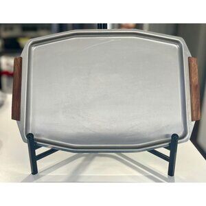 1960s Mid Century Stainless Steel platter-Hong Kong